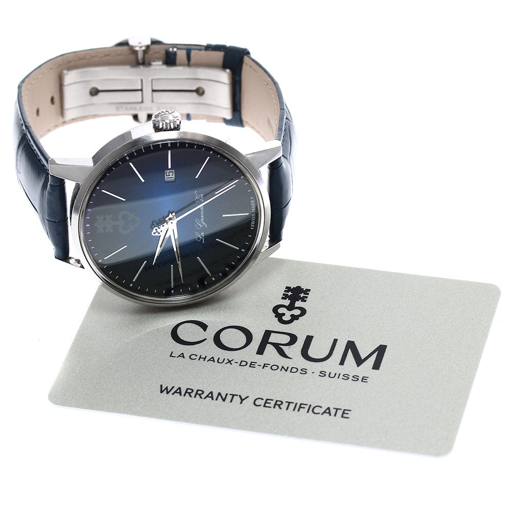 CORUM La Grande Vie Z082/03590 Date Cal.CO 082 blue Dial Automatic Men's Watch_899181