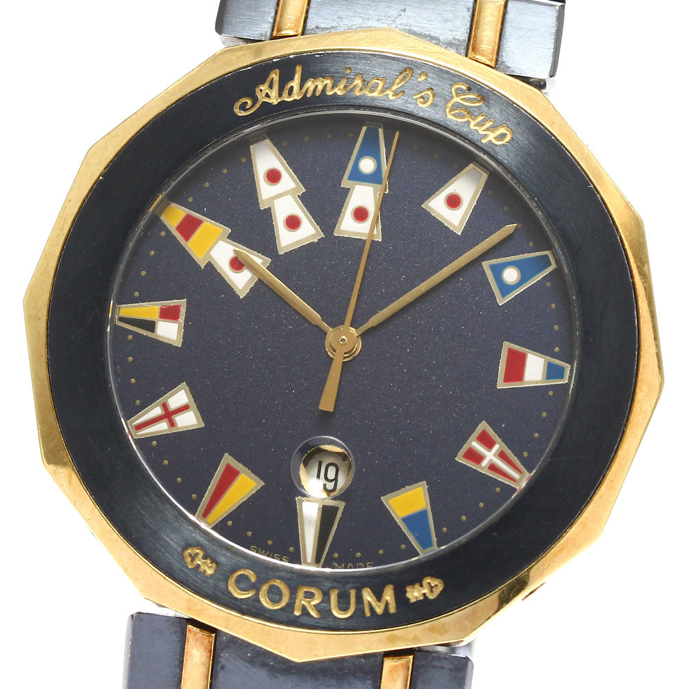 CORUM Admirals cup 99.810.31V-52 Date Navy Dial Quartz Men's Watch_899182