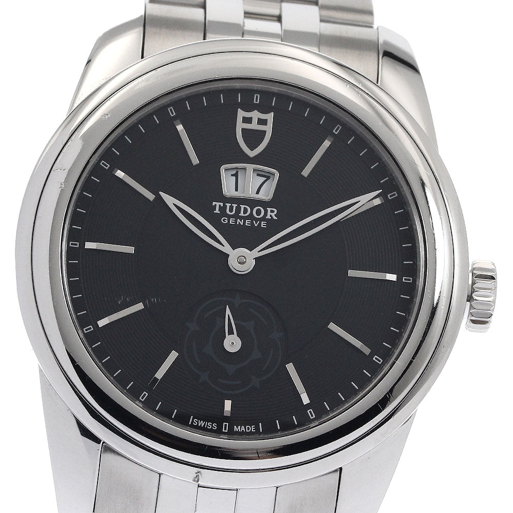TUDOR Glamour 57000 Double date black Dial Automatic Men's Watch_899187