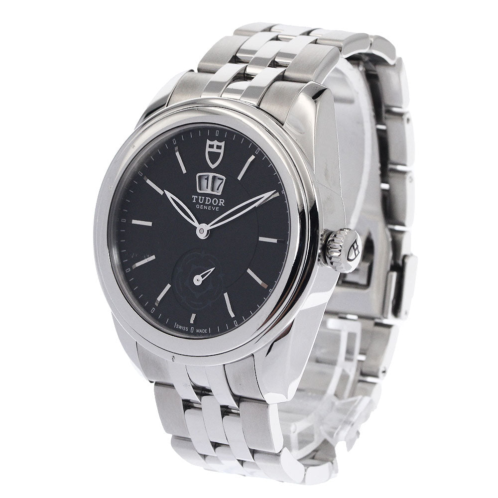 TUDOR Glamour 57000 Double date black Dial Automatic Men's Watch_899187