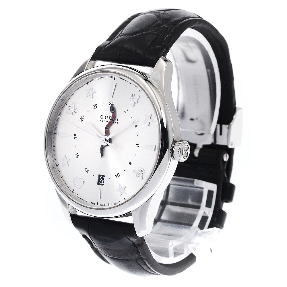GUCCI G timeless 126.3/YA126332 GMT Silver Dial Automatic Men's Watch_899200