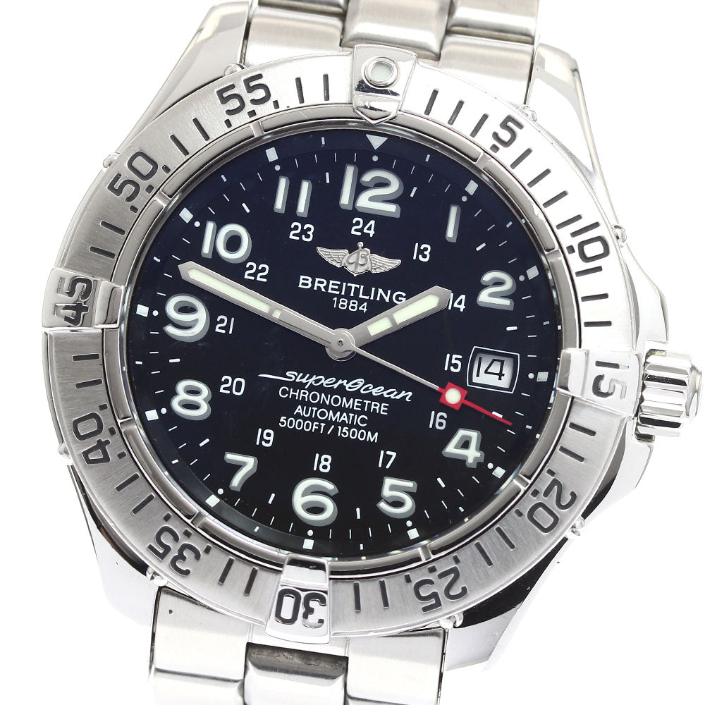 BREITLING Super Ocean A17360 Date black Dial Automatic Men's Watch_899202