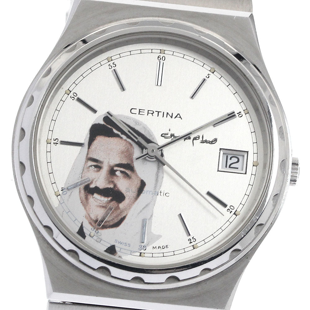 CERTINA Saddam Hussein Date cal.2824-1 Silver Dial Automatic Men's Watch_899220