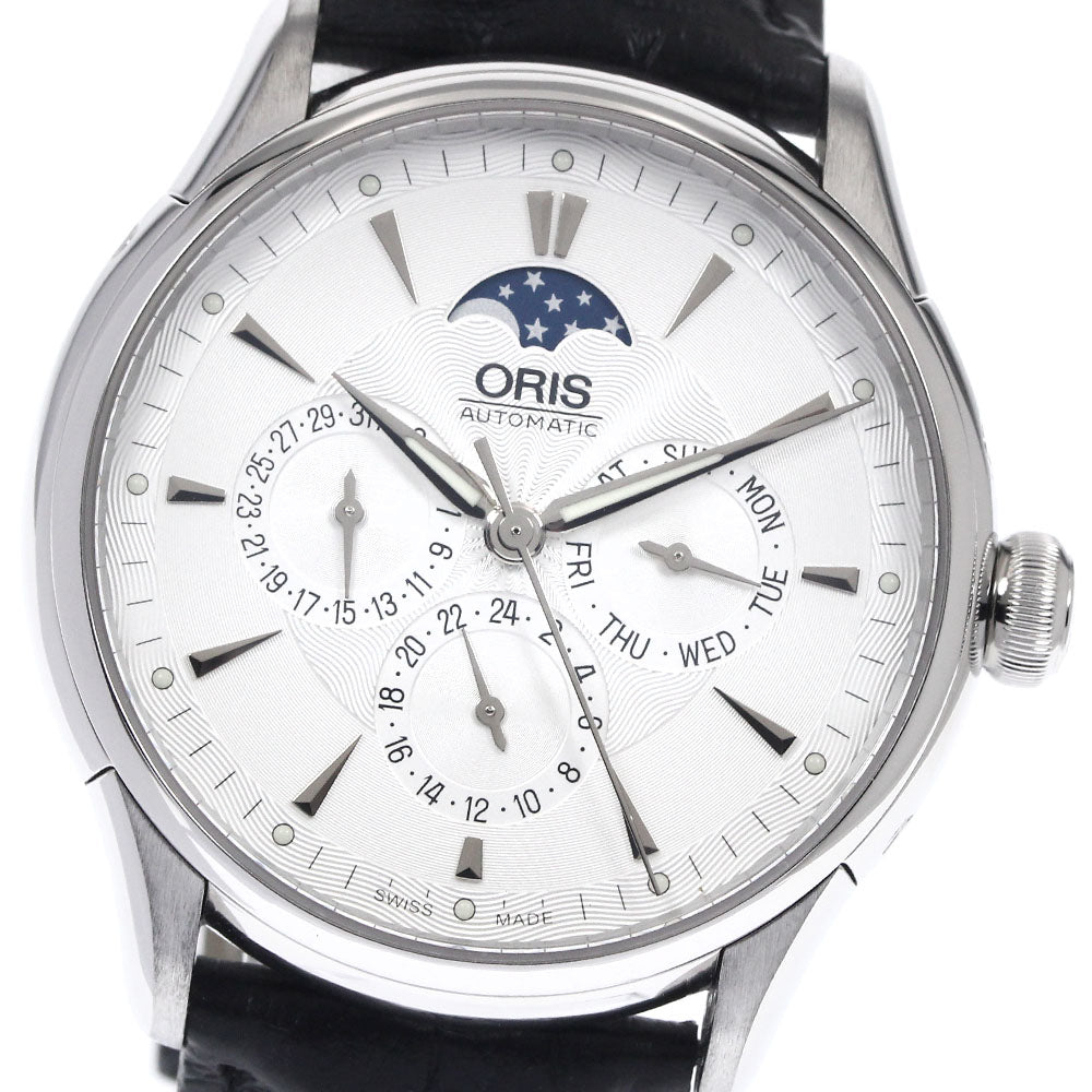 ORIS Artelier Complication 7592 Moon phase Silver Dial Automatic Men's Watch_899224