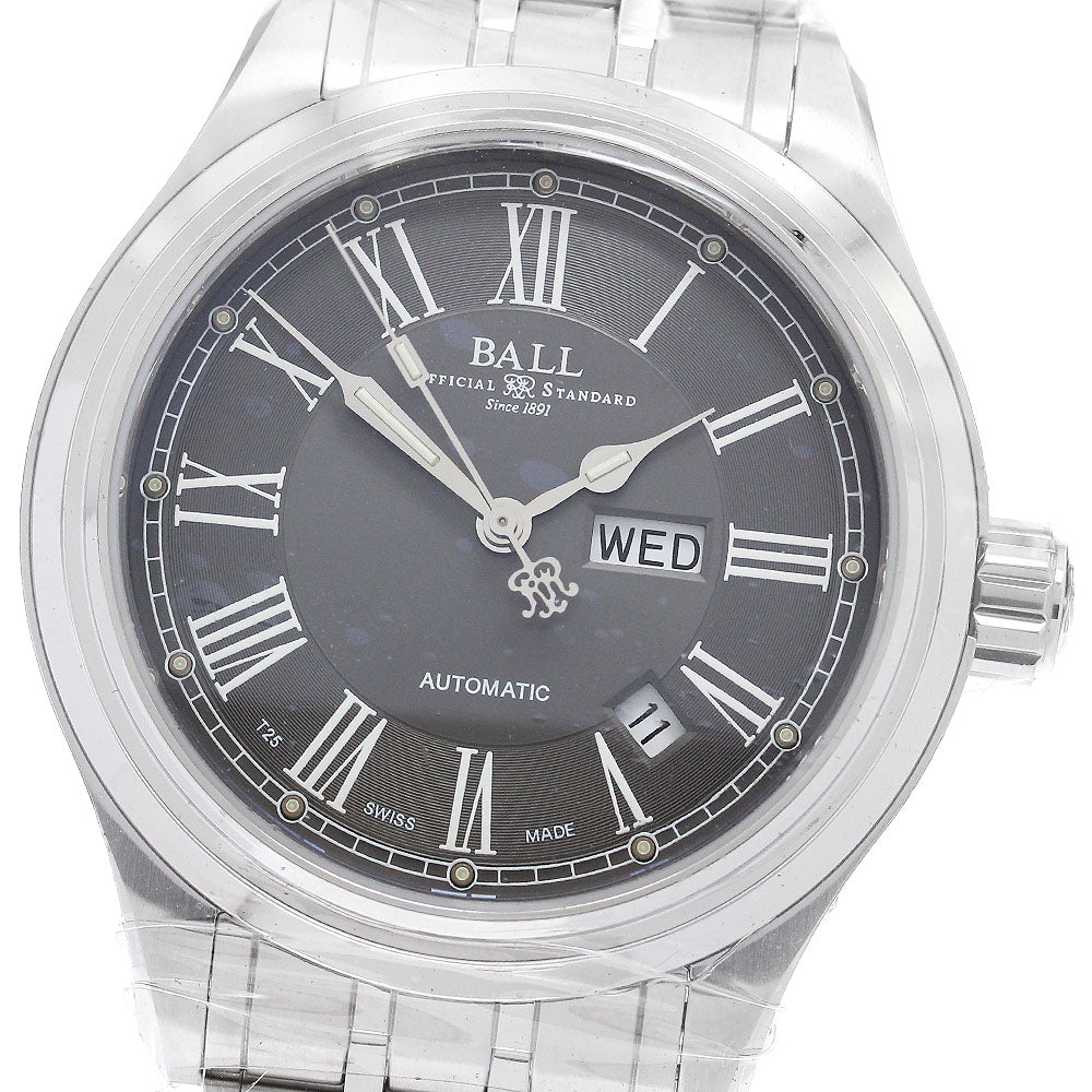 BALLWATCH Trainmaster Roman NM1058D-S4J-GY Day date Automatic Men's Watch_899237