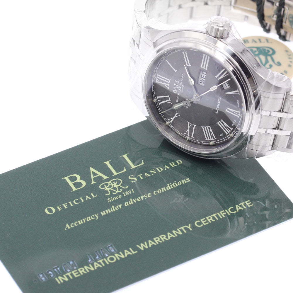 BALLWATCH Trainmaster Roman NM1058D-S4J-GY Day date Automatic Men's Watch_899237