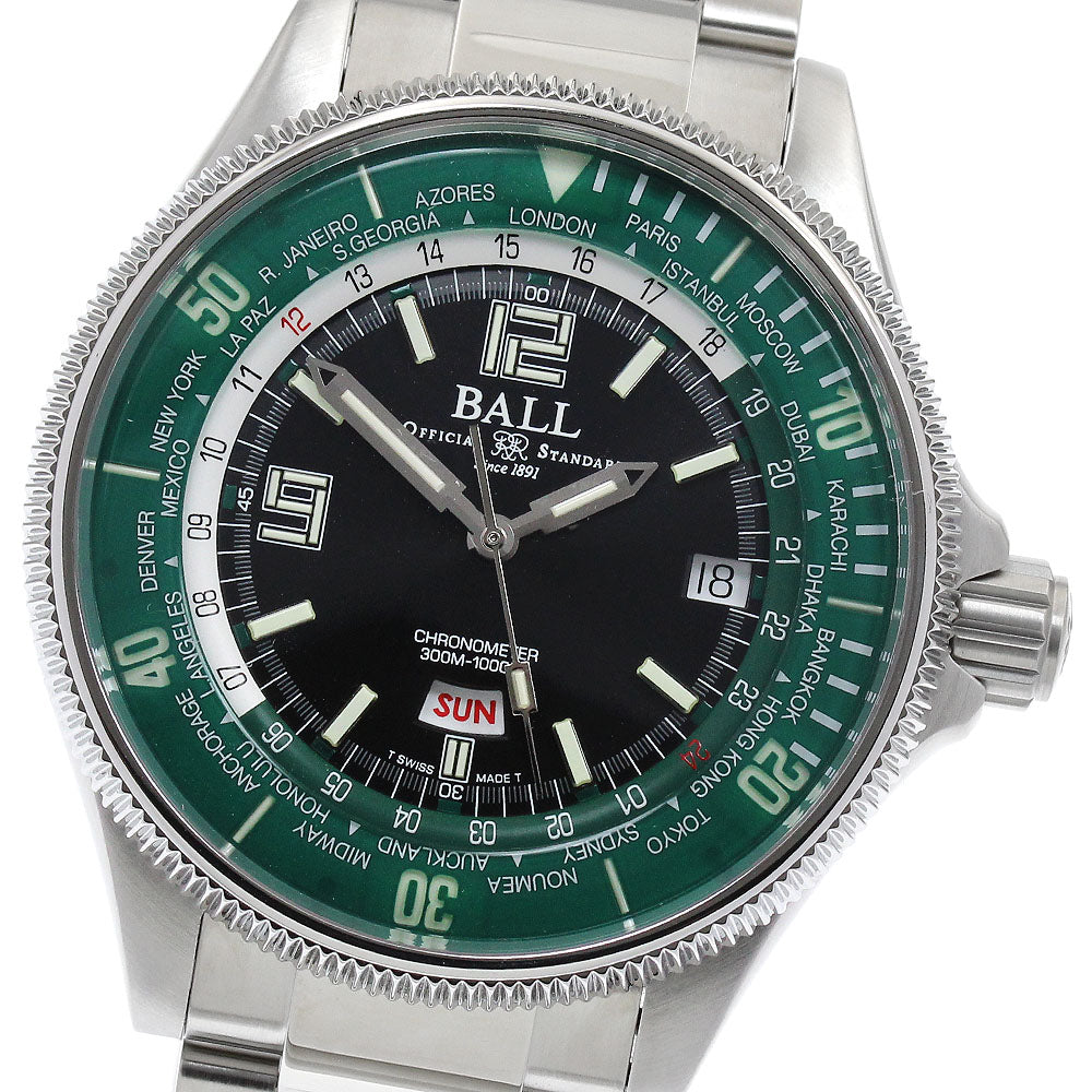 BALL WATCH Engineer Master II Diver World Time DG2232A-SC-GRBK AT Men's_899243
