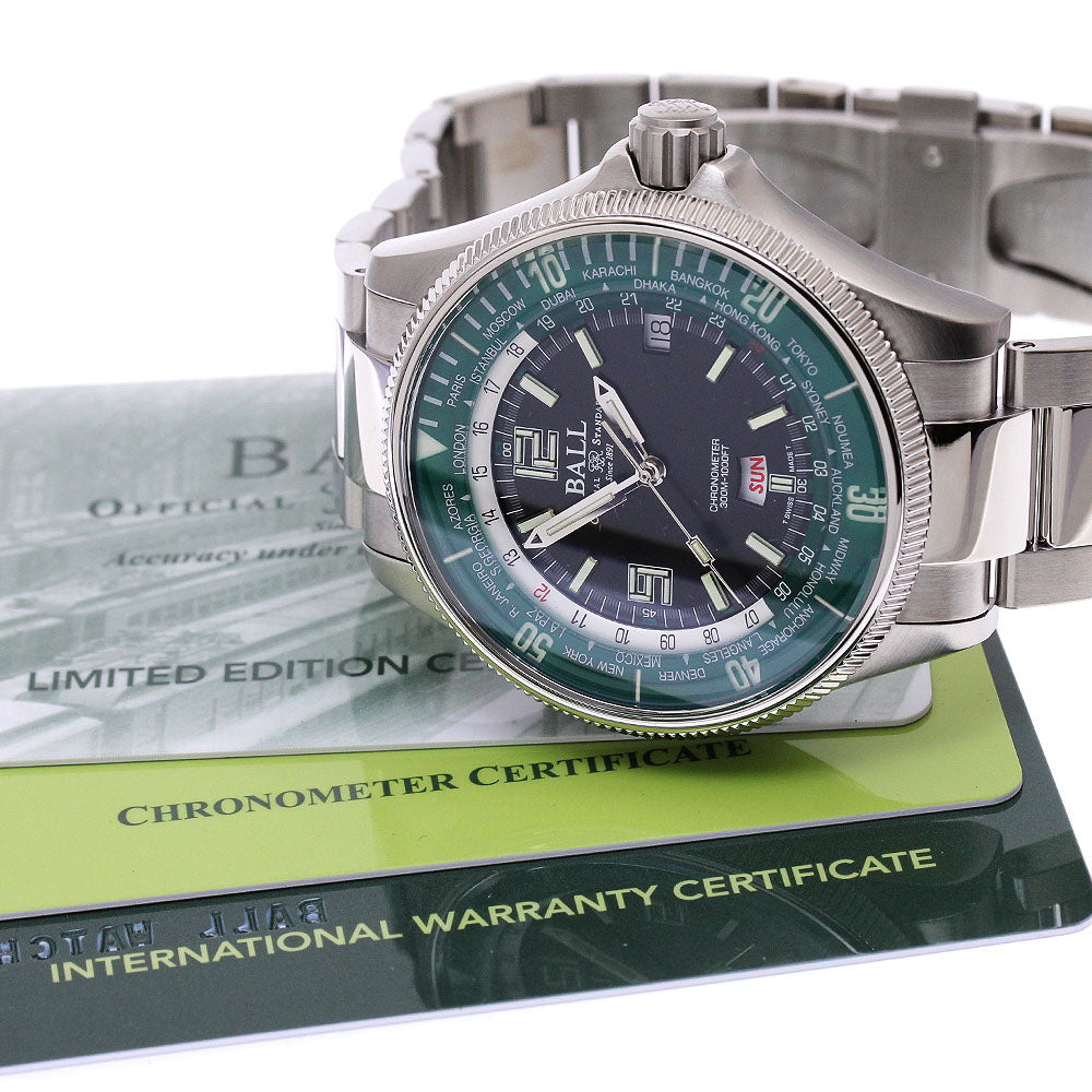 BALL WATCH Engineer Master II Diver World Time DG2232A-SC-GRBK AT Men's_899243