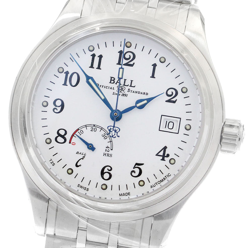 BALLWATCH Trainmaster Power Reserve NM1056D-SIJ-WH white Dial Men's Watch_899252
