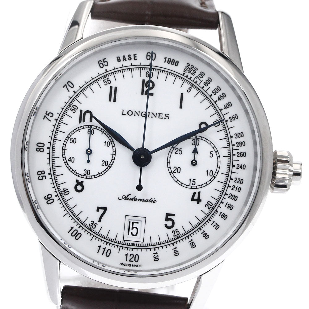 LONGINES Heritage collection L2.800.4 Column wheel chronograph white Dial Automatic Men's Watch_899270