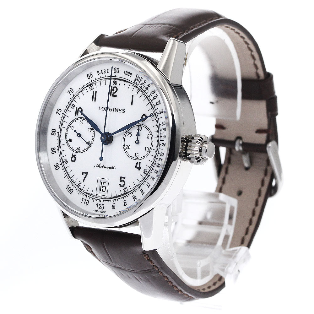 LONGINES Heritage collection L2.800.4 Column wheel chronograph white Dial Automatic Men's Watch_899270