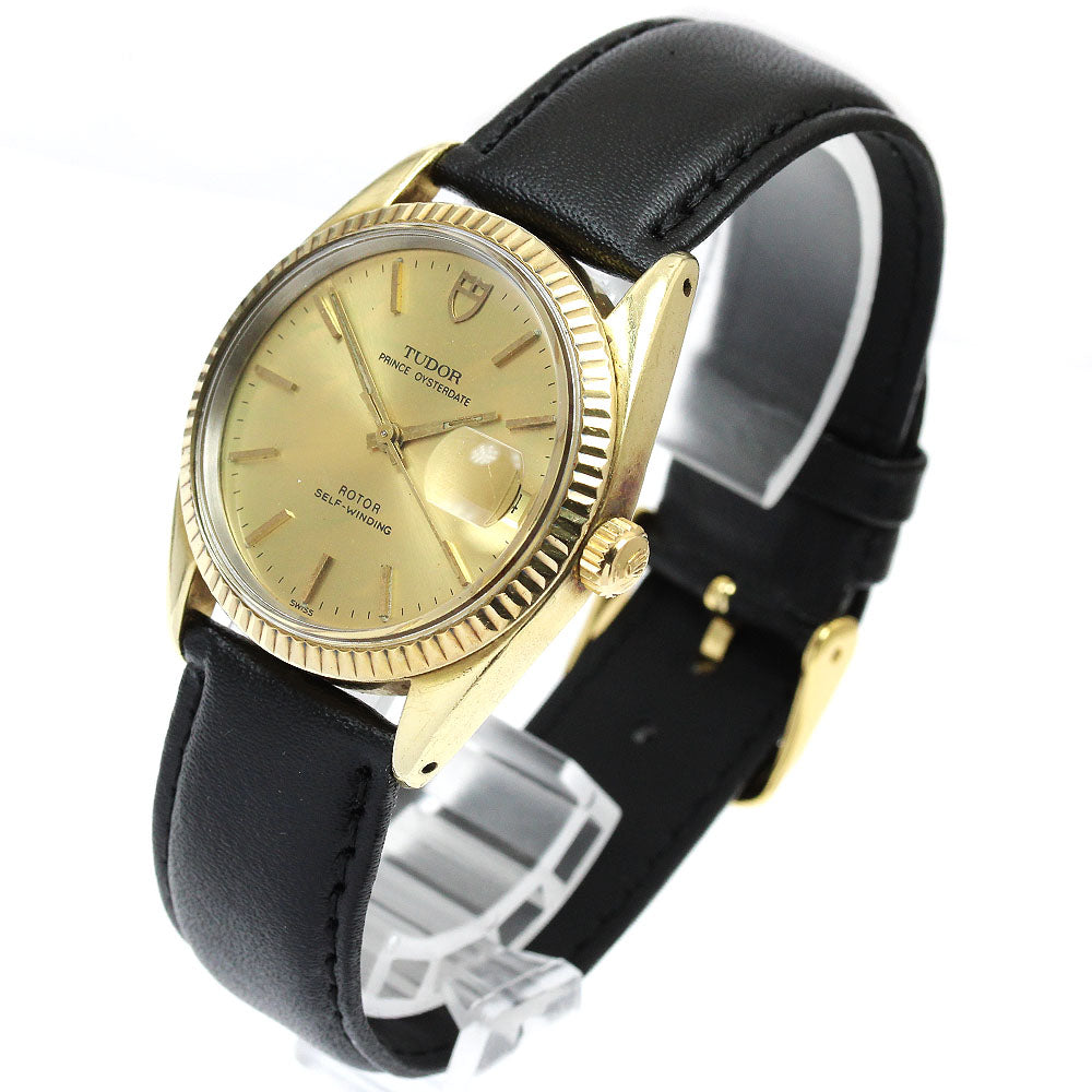 TUDOR Prince Oyster Date 75205 YG Bezel Cal.2824-2 Automatic Boy's Watch_899273