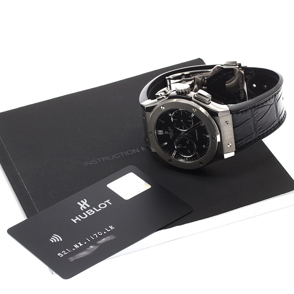 HUBLOT Classic fusion 521.NX.1170.LR Date Chronograph black Dial Automatic Men's Watch_899293