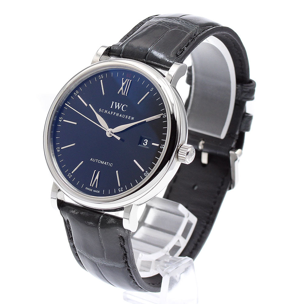 IWC SCHAFFHAUSEN Portofino IW356502 Date black Dial Automatic Men's Watch_899294