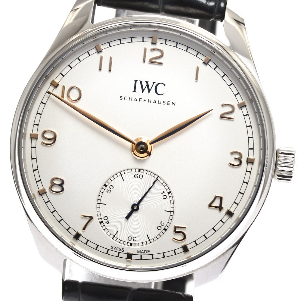 IWC SCHAFFHAUSEN Portugieser Automatic 40 IW358303 Small seconds Silver Dial Automatic Men's Watch_899301