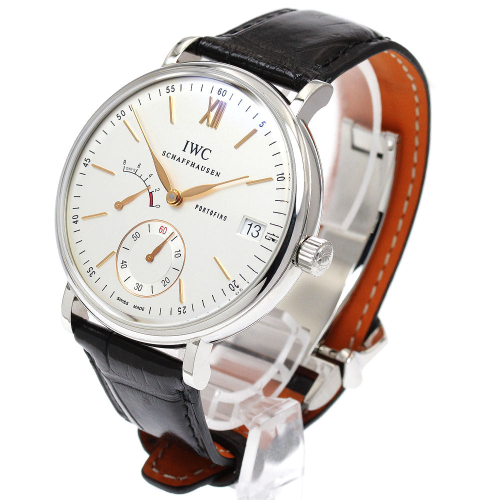 IWC SCHAFFHAUSEN Portofino Handwind 8 Days IW510103 Power reserve Silver Dial Hand Winding Men's Watch_899302