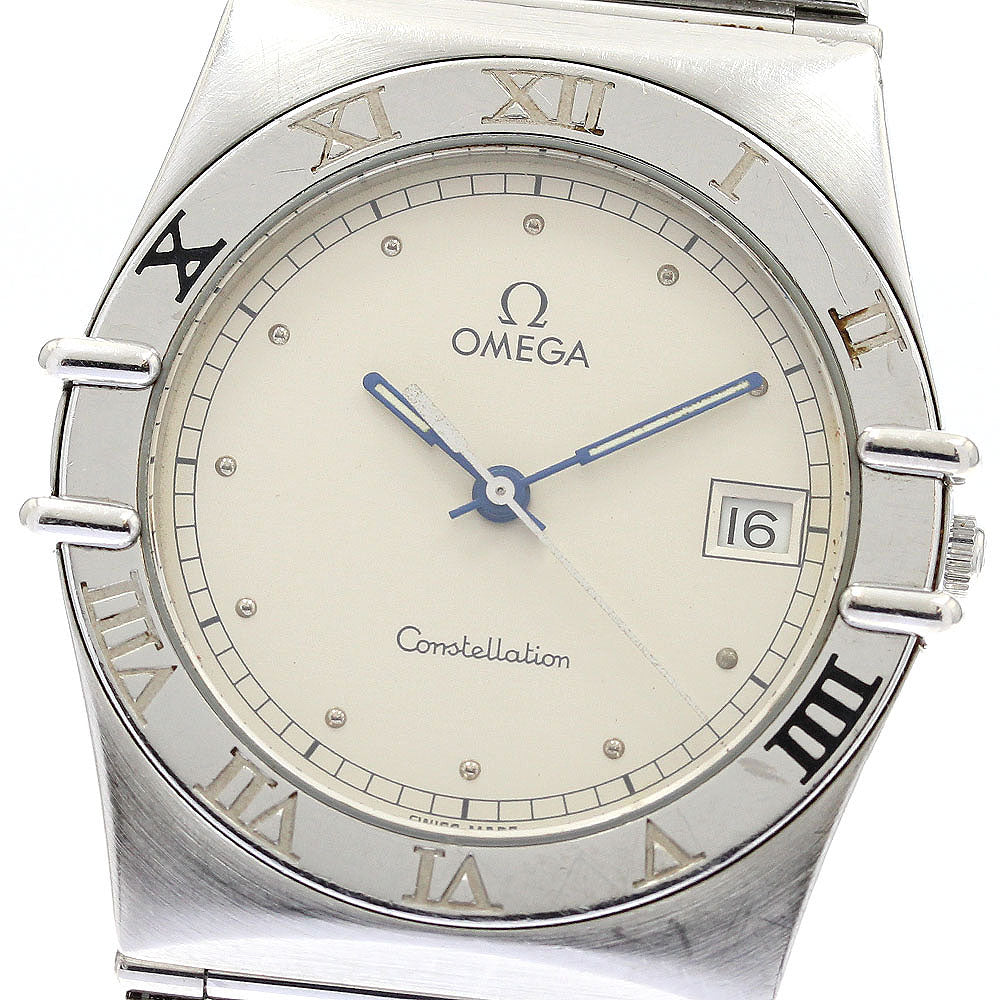OMEGA Constellation flat bezel Silver Dial Quartz Men's Watch_899344