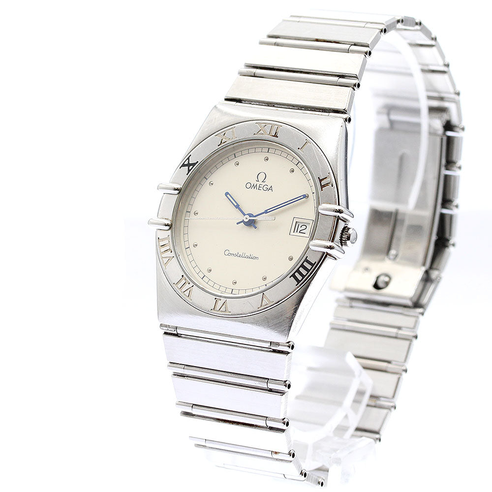 OMEGA Constellation flat bezel Silver Dial Quartz Men's Watch_899344