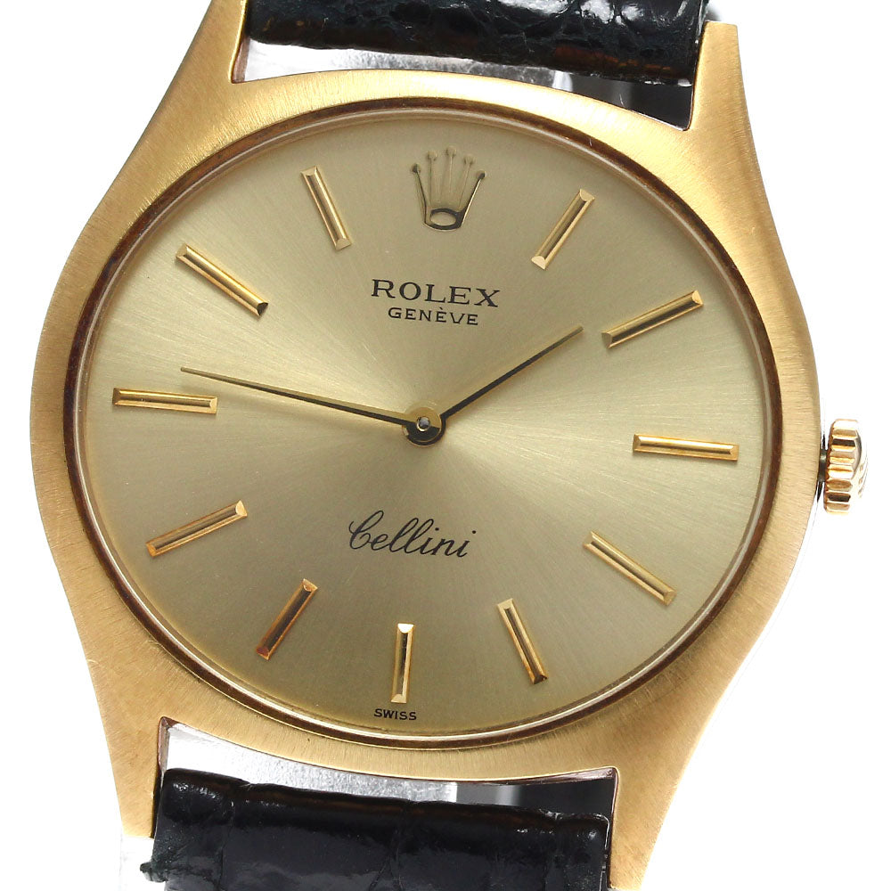 ROLEX Cellini 3806 K18YG Cal.1600 gold Dial Hand Winding Men's Watch_899345