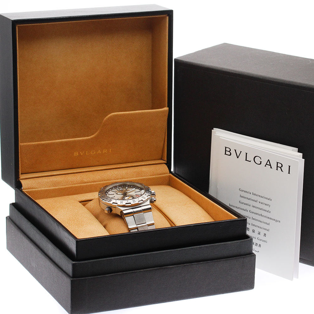 BVLGARI Diagono GMT40S GMT date Silver Dial Automatic Men's Watch_899350