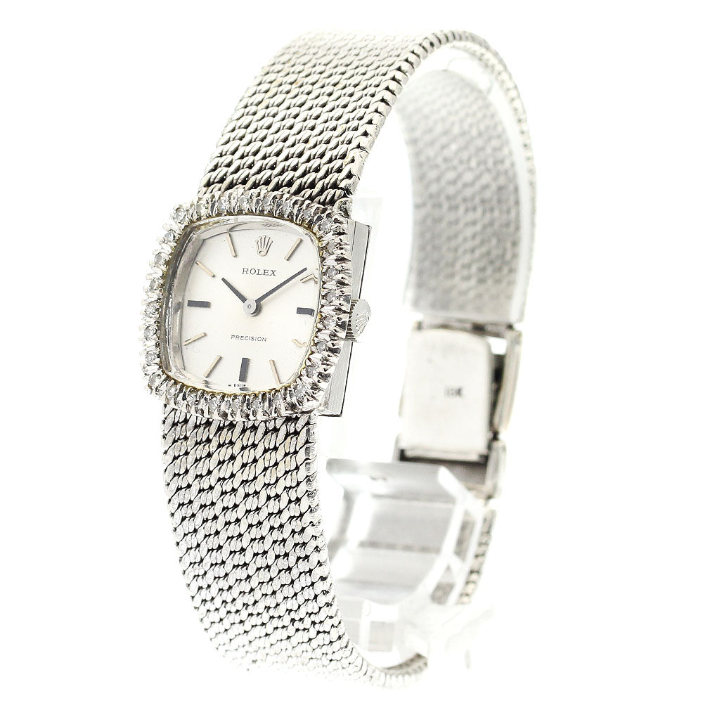 ROLEX Precision 2611 Diamond bezel cal.1400 Silver Dial Hand Winding Ladies Watch_899370