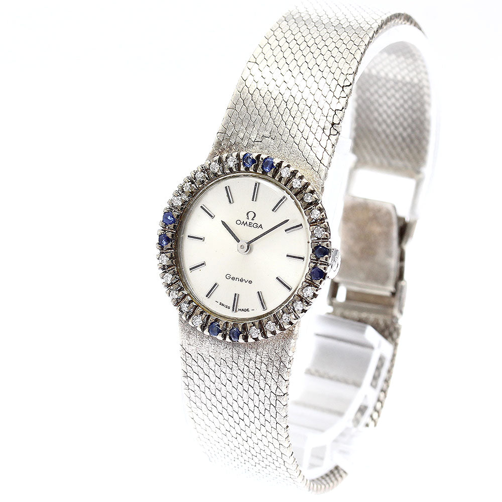 OMEGA Geneve 511.346 Diamond bezel Cal.485 Silver Dial Hand Winding Ladies Watch_899373
