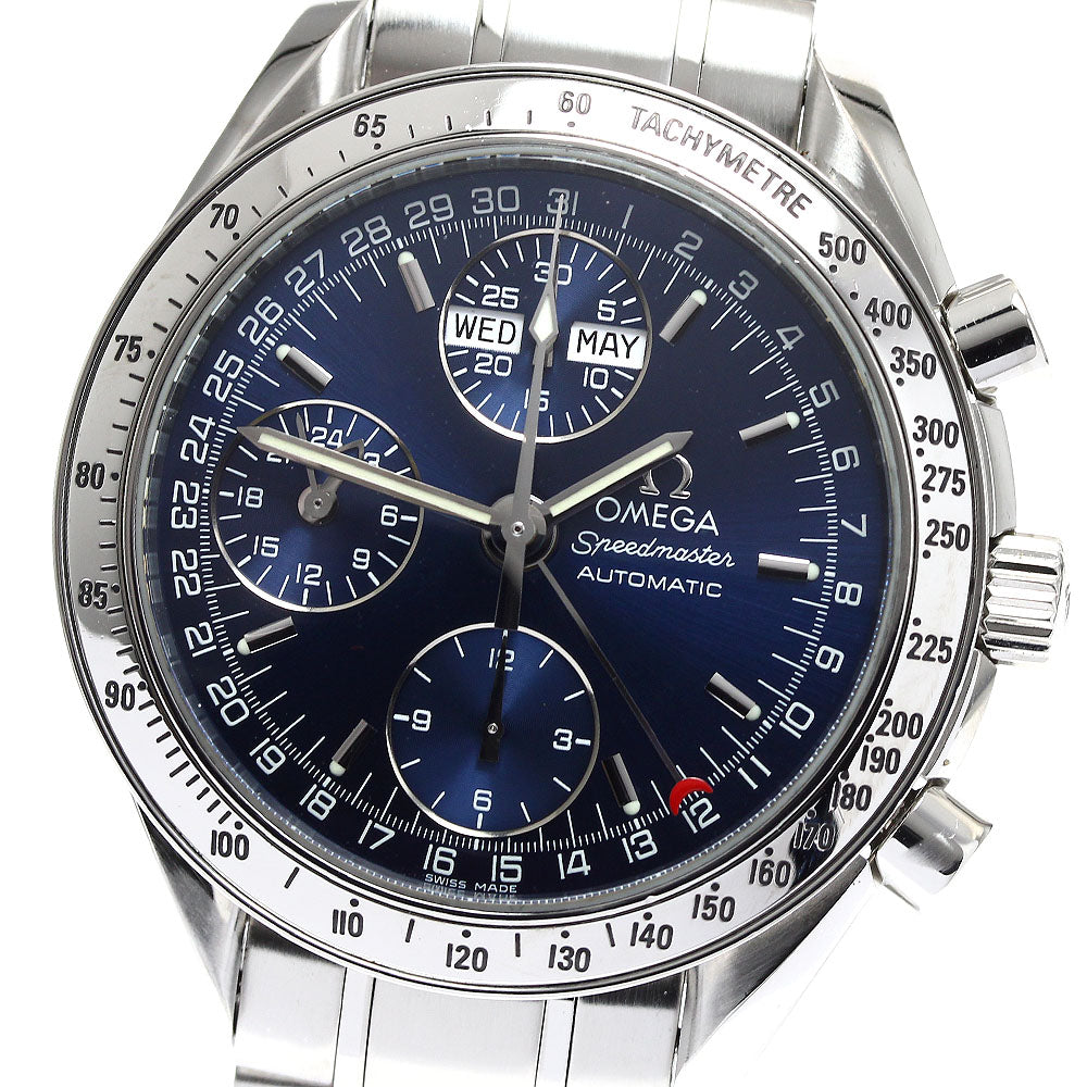 OMEGA Speedmaster 3523.80 Triple calendar Navy Dial Automatic Men's Watch_899385
