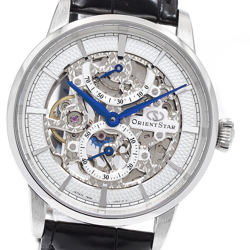 ORIENT Orient star F8B6-UAA0/RK-AZ0002S Power reserve small seconds skeleton Dial Hand Winding Men's Watch_899486