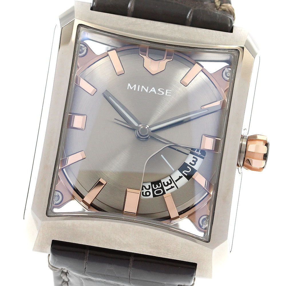 MINASE HiZ Five Windows VM03-L01BD Date Gray Dial Automatic Men's Watch_899494
