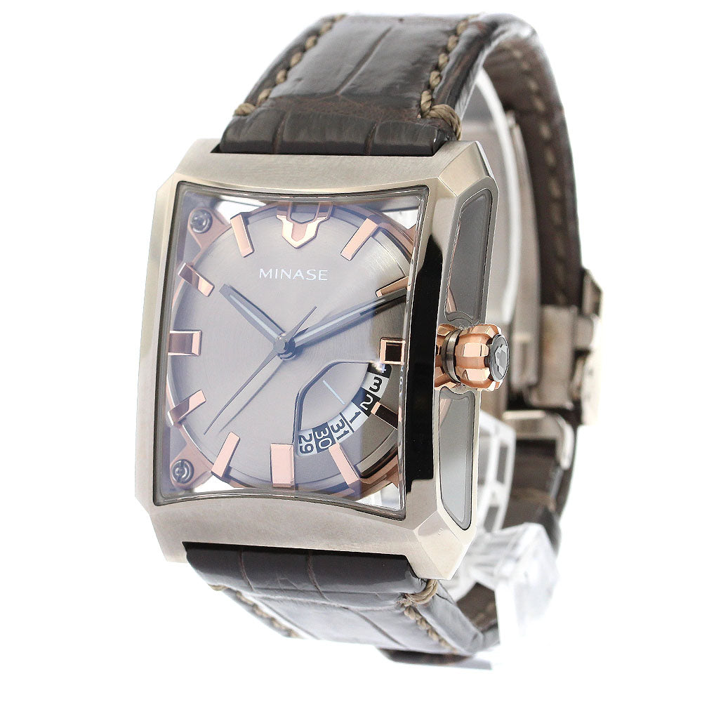 MINASE HiZ Five Windows VM03-L01BD Date Gray Dial Automatic Men's Watch_899494