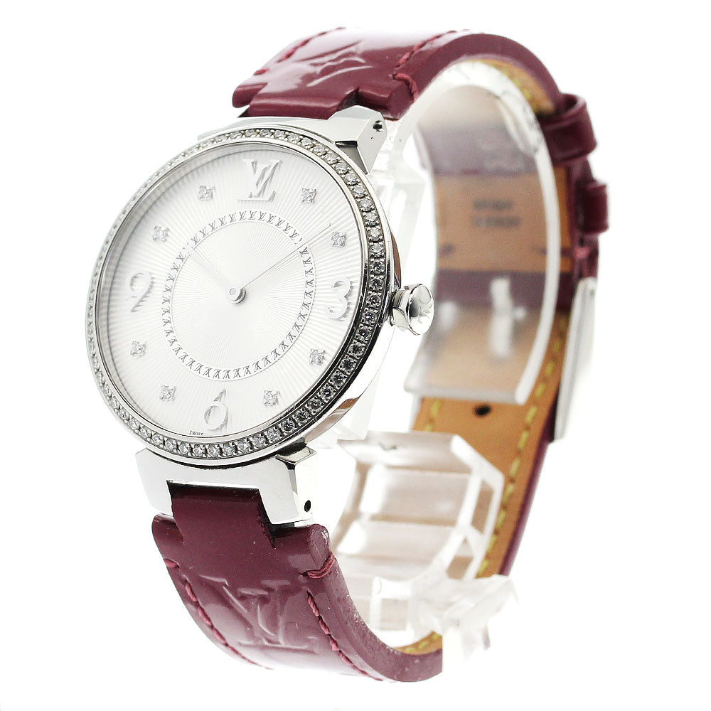 LOUIS VUITTON Tambour Q13ML Diamond bezel 8P diamond Quartz Ladies Watch_899495