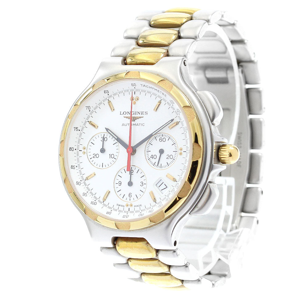 LONGINES Conquest L1.623.3 Chronograph white Dial Automatic Men's Watch_899496