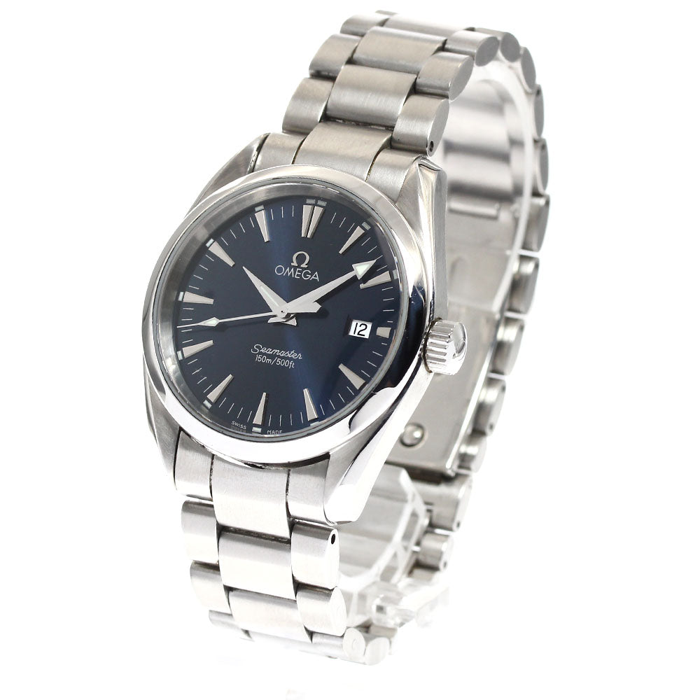 OMEGA Seamaster Aqua Terra 2518.80 Date Navy Dial Quartz Boy's Watch_899500