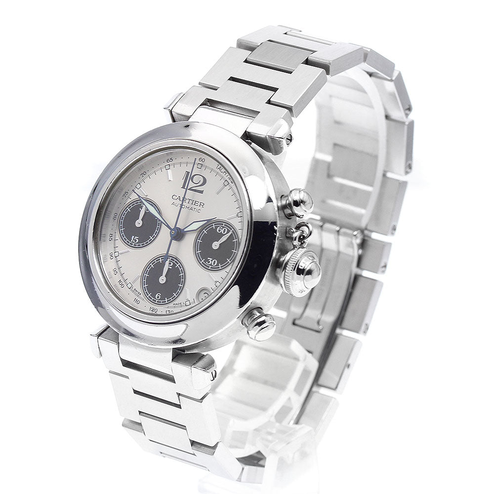 CARTIER Pasha C W31048M7 Chronograph Date Automatic Boy's Watch_899504
