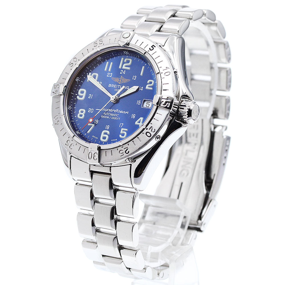 BREITLING Super Ocean A17340 Date blue Dial Automatic Men's Watch_899508