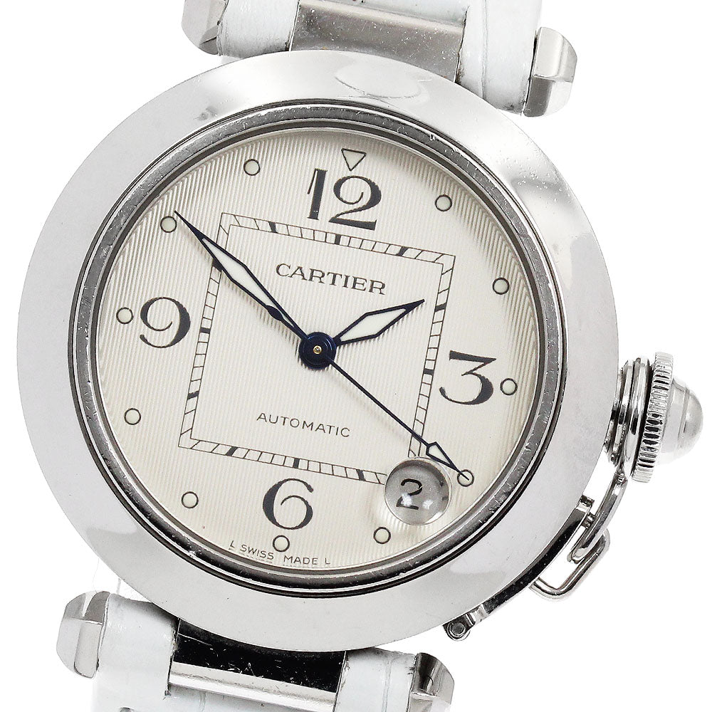 CARTIER Pasha C W3106199 Date Silver Dial Automatic Boy's Watch_899523