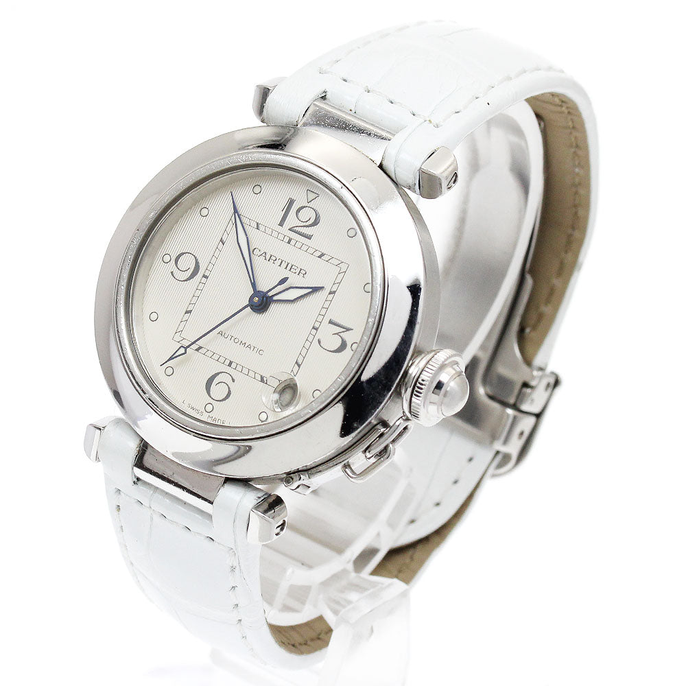 CARTIER Pasha C W3106199 Date Silver Dial Automatic Boy's Watch_899523