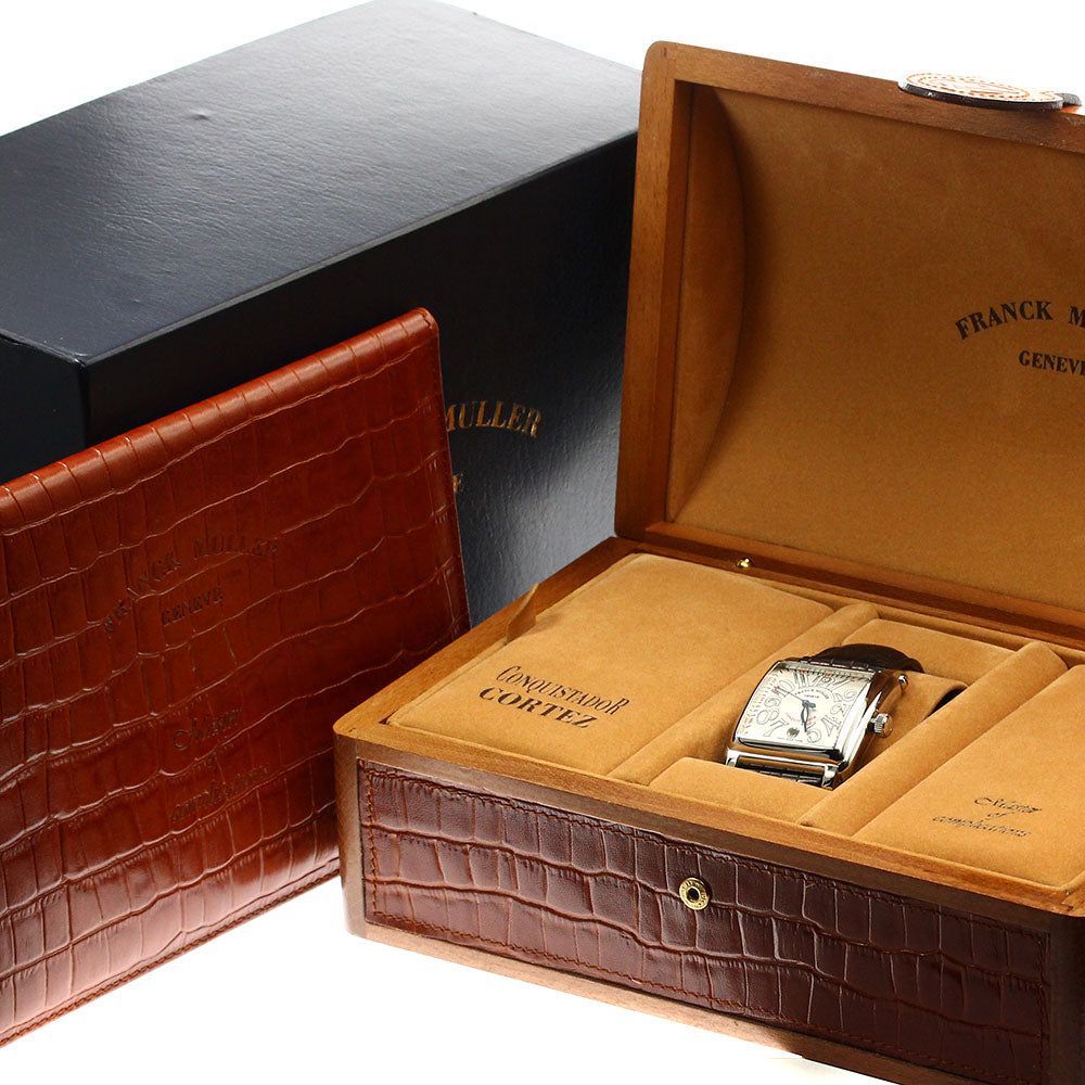 FRANCK MULLER Conquistador Cortez 10000HSC Date Silver Dial Automatic Men's Watch_899528
