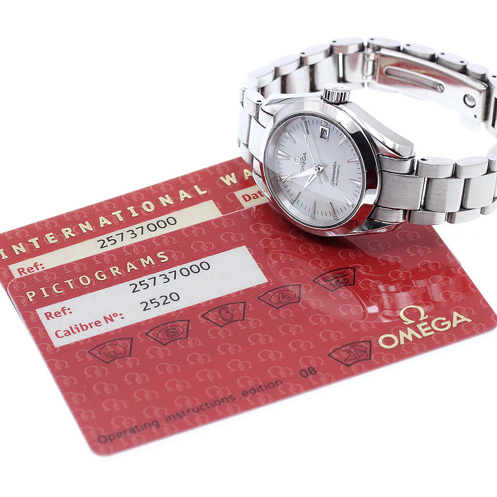 OMEGA Seamaster Aqua Terra 2573.70 Date White shell Dial Automatic Ladies Watch_899545