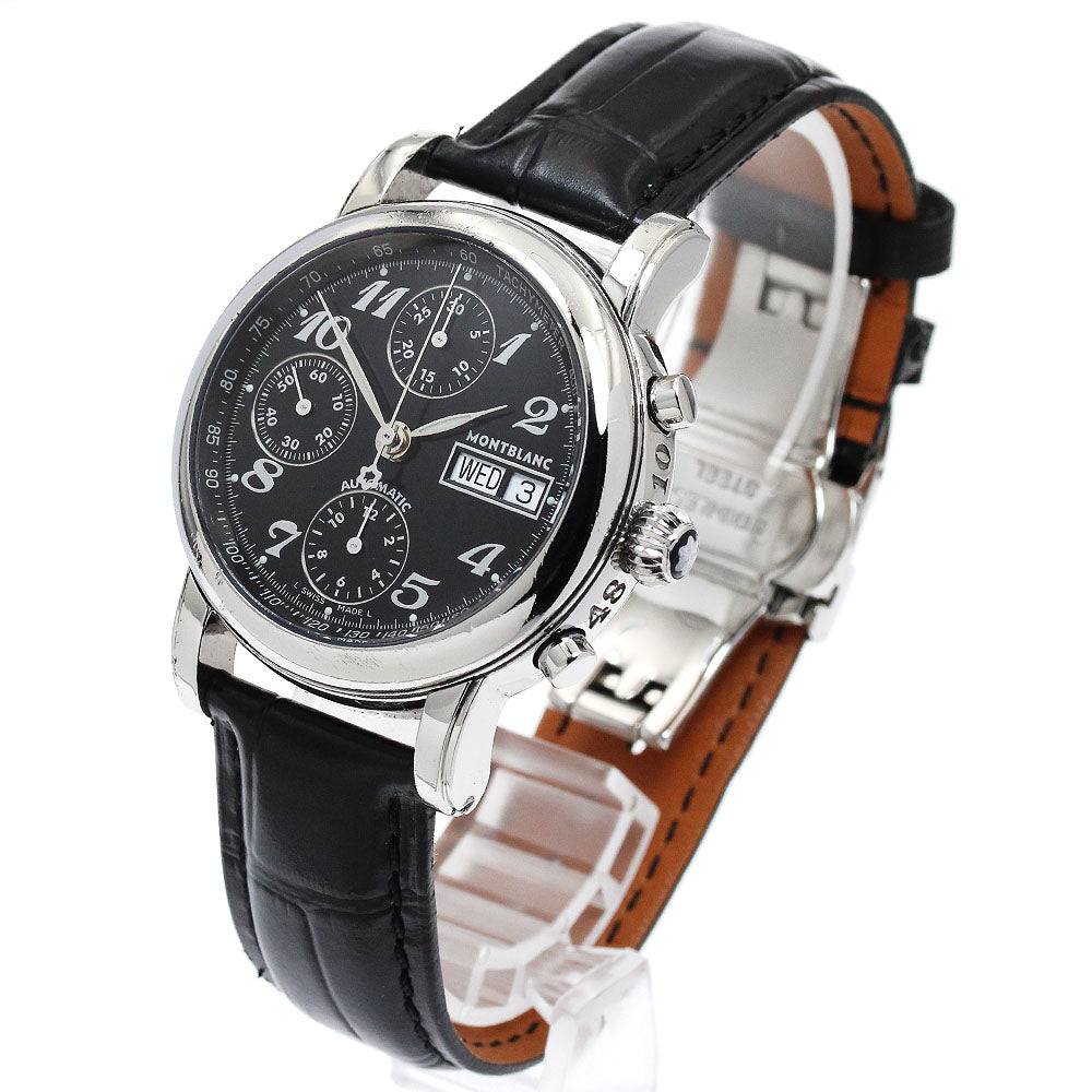 MONTBLANC Meistersteck 7016 Chronograph day date black Dial Automatic Men's Watch_899574