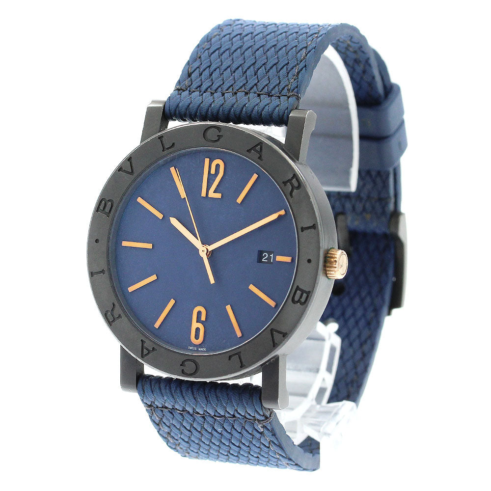 BVLGARI BVLGARIBVLGARI BB41S Date Navy Dial Automatic Men's Watch_899585