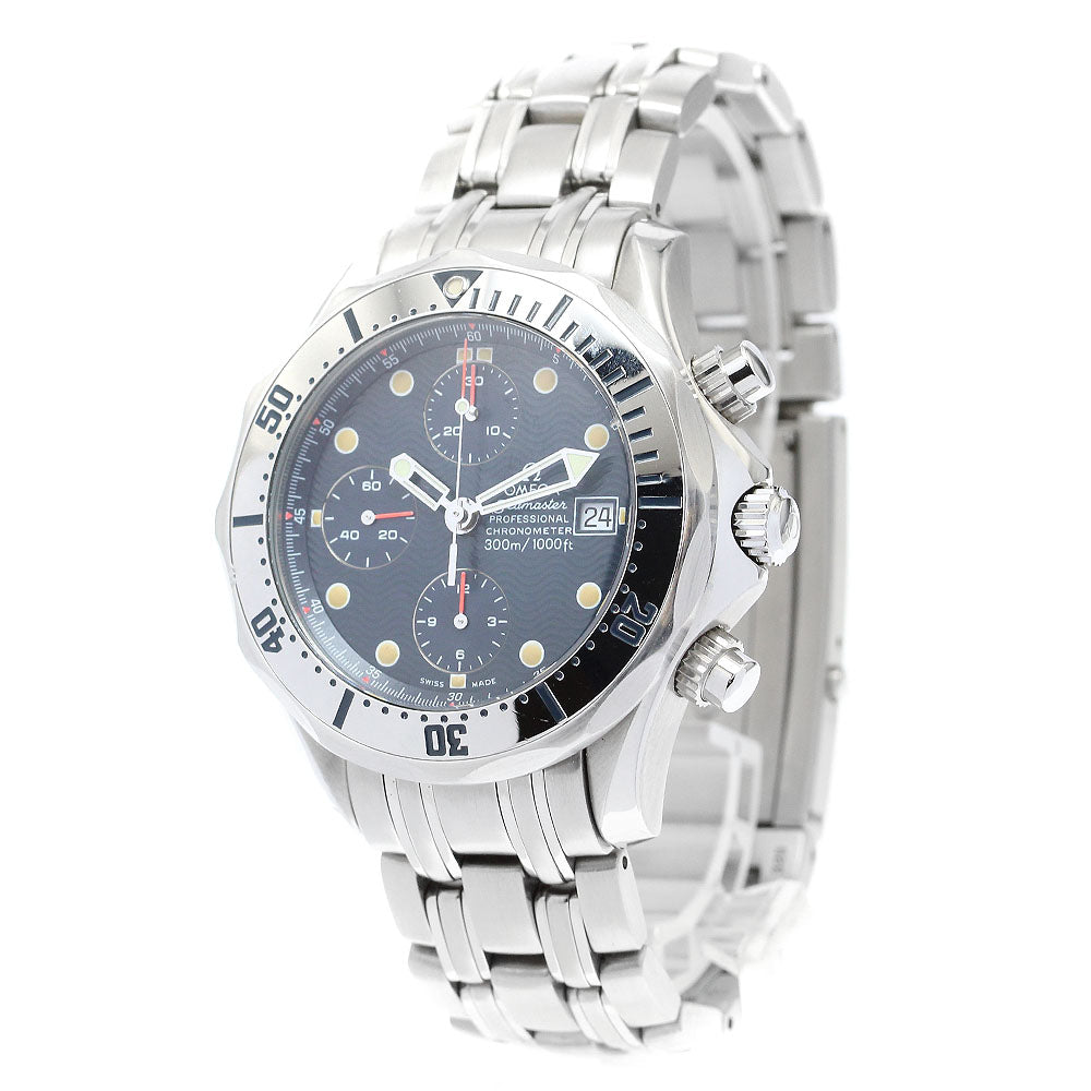 OMEGA Seamaster300 2598.80 Date Chronograph Navy Dial Automatic Men's_899589