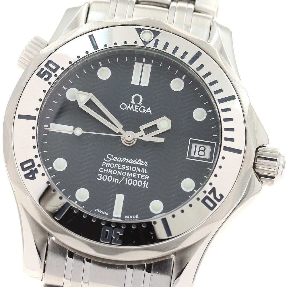OMEGA Seamaster Diver 300M 2552.80 Date Navy Dial Automatic Boy's Watch_899609