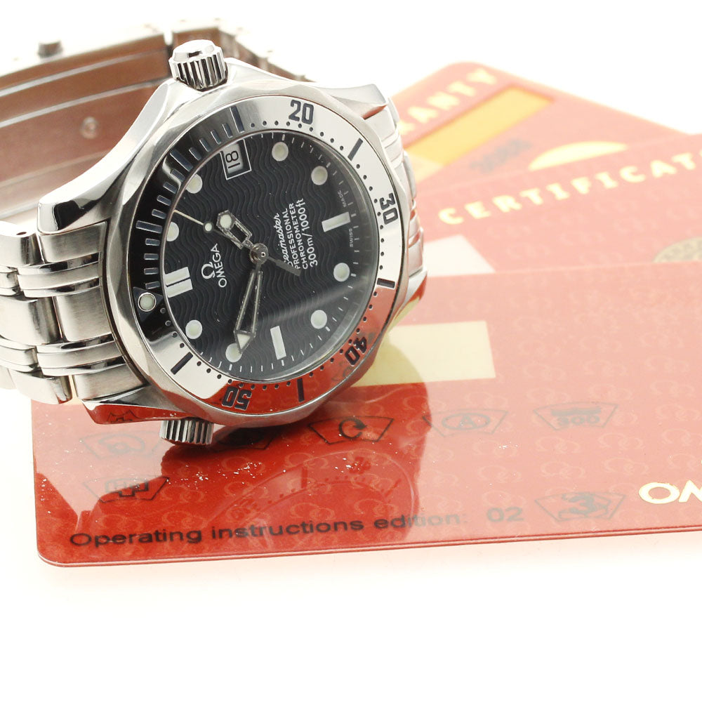 OMEGA Seamaster Diver 300M 2552.80 Date Navy Dial Automatic Boy's Watch_899609