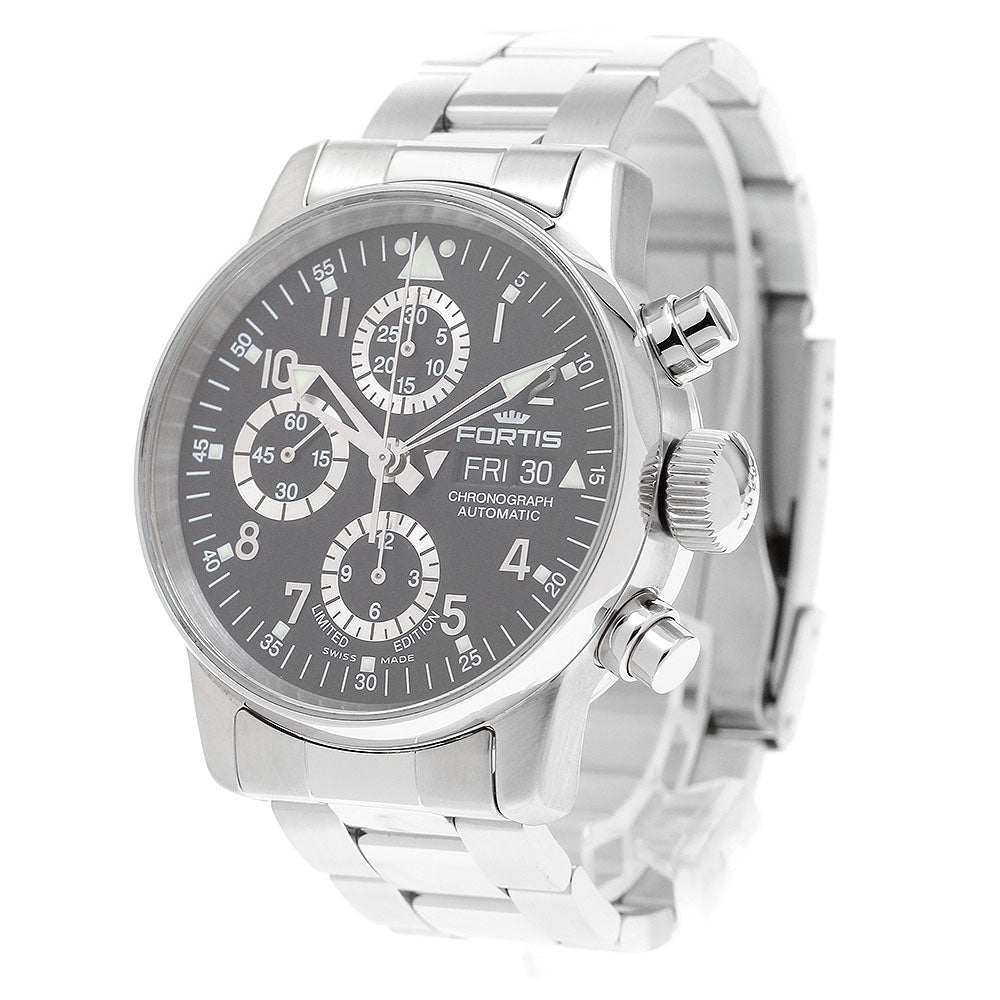 FORTIS Freeger 597.20.141 Chronograph day date black Dial Automatic Men's_899630