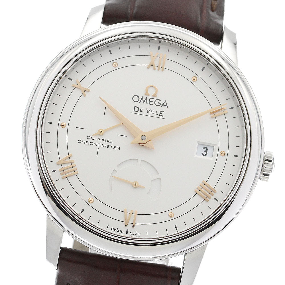 OMEGA De Ville Prestige Co-Axial Power Reserve 424.13.40.21.02.002 Date Silver Dial Automatic Men's Watch_899641