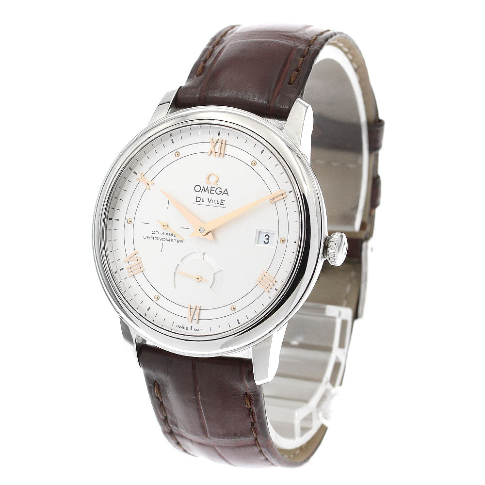 OMEGA De Ville Prestige Co-Axial Power Reserve 424.13.40.21.02.002 Date Silver Dial Automatic Men's Watch_899641