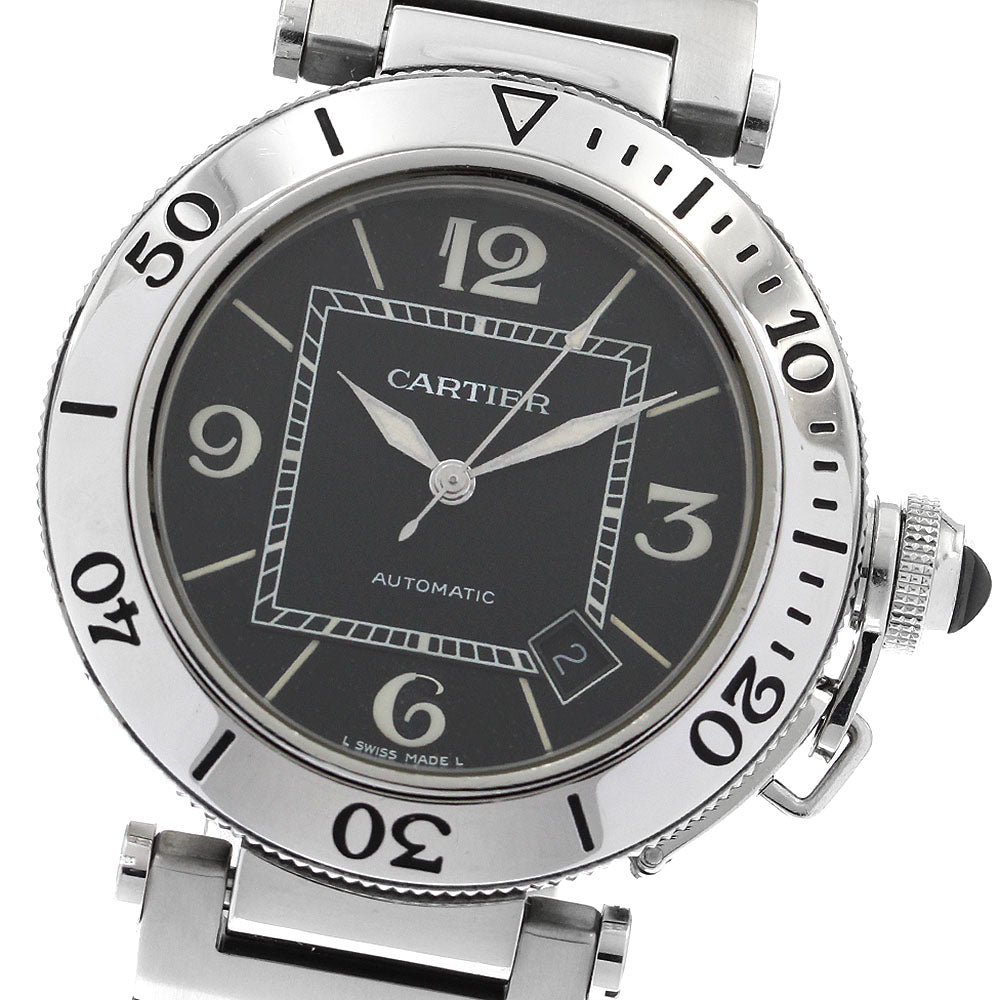 CARTIER Pacha Sea timer W31077M7 Date black Dial Automatic Men's Watch_899645