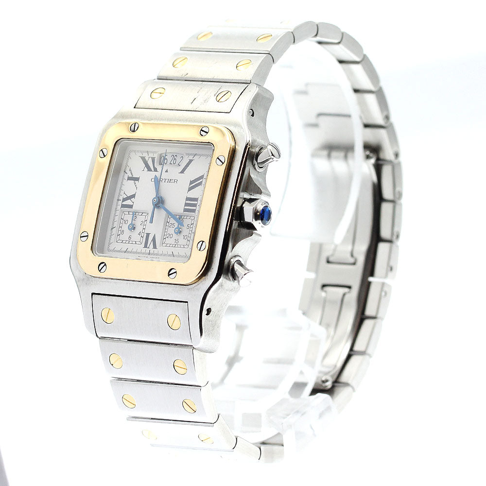CARTIER Santos Galbee LM Chrono Reflex Perpetual calendar Quartz Men's_899653