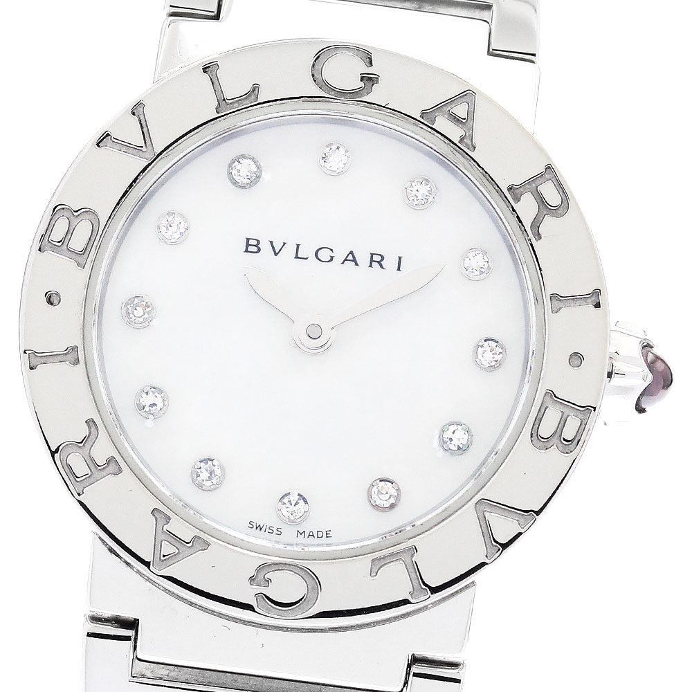 BVLGARI BVLGARIBVLGARI BBL26S 12P diamond White shell Dial Quartz Ladies Watch_899774